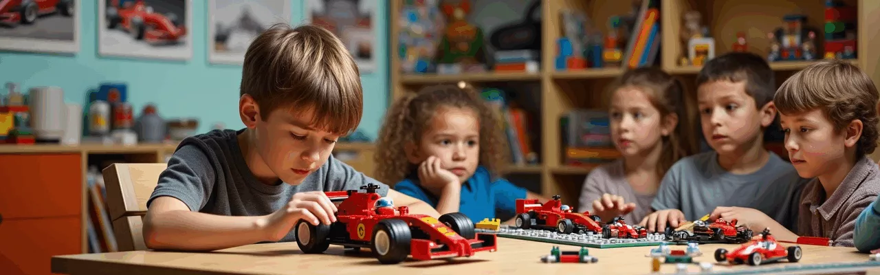 Découvrez le cadeau idéal pour les petits passionnés de F1 : le lego speed champions voiture F1 Ferrari SF-24