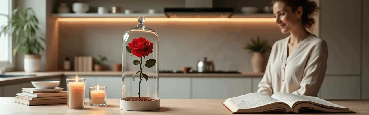 La rose éternelle sous cloche : l’idée cadeau chic et tendance pour sublimer votre intérieur